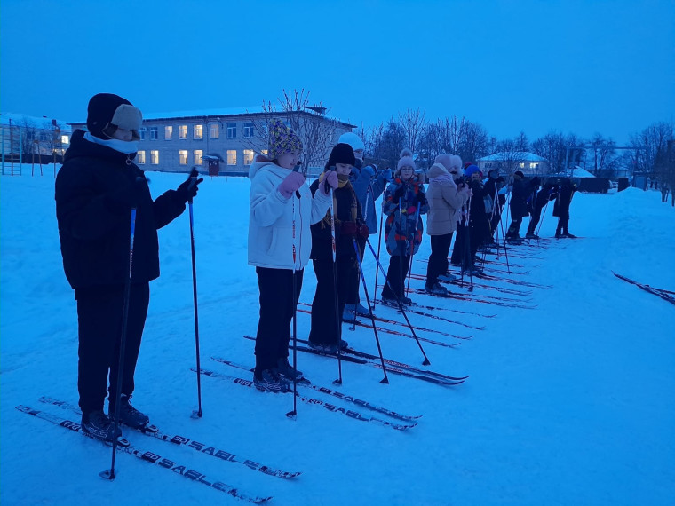 ГТО: Продолжает эстафету и приняли участие в акции «Снег, лыжи, ГТО» МКОУ «СШ№1».